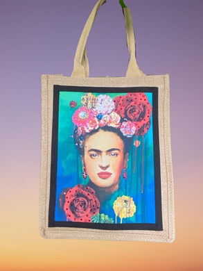 Frida Kahlo Dripping Flowers Bag